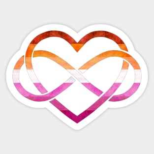 Polyamory Heart - Lesbian Pride Sticker